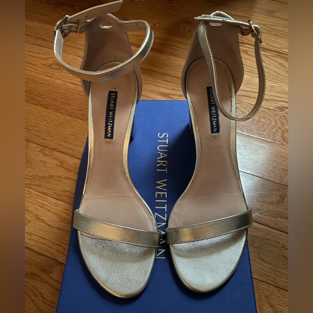 Stuart Weitzman nearly nude sandal